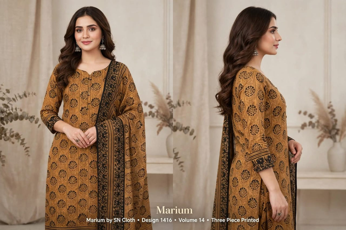 Lawn Printed 3Piece Unstitched D-002