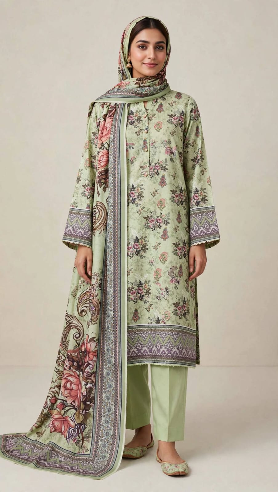 Lawn Mother Collection Printed 3Piece D-001