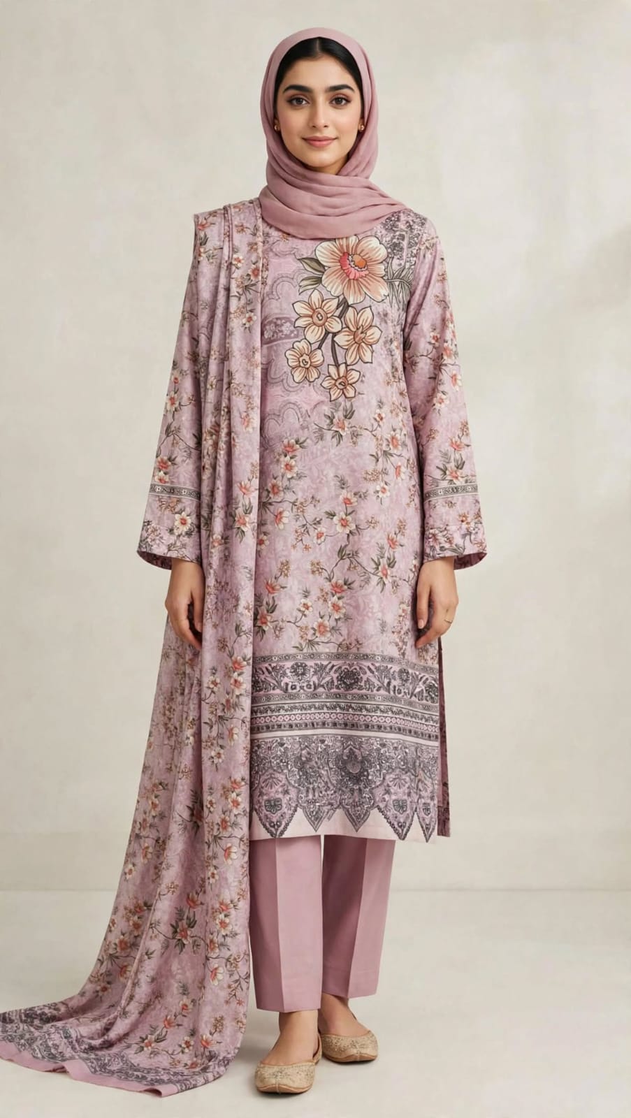 Lawn Mother Collection Printed 3Piece D-009