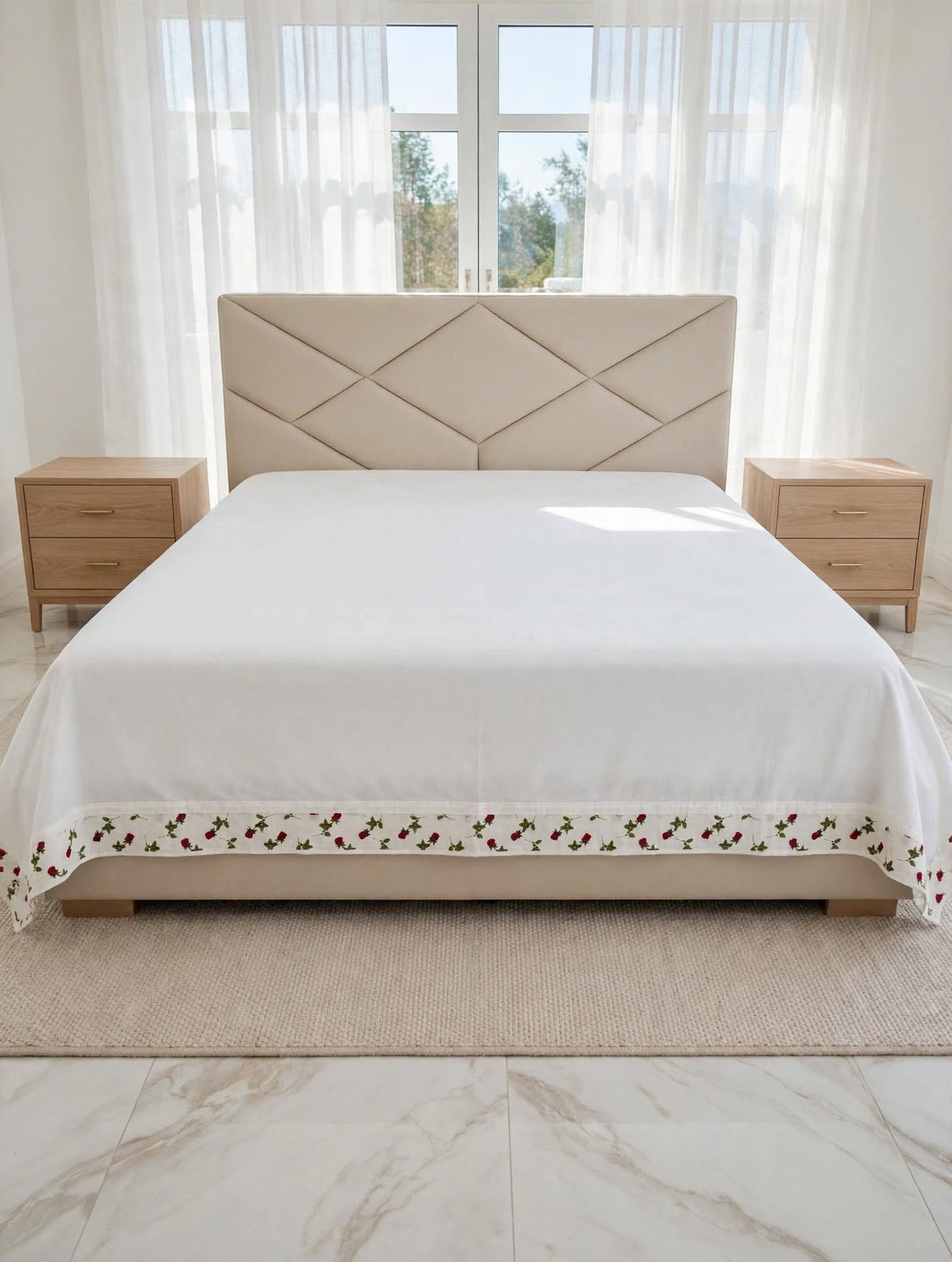 Cotton 3Piece Bed Sheet Set D-005