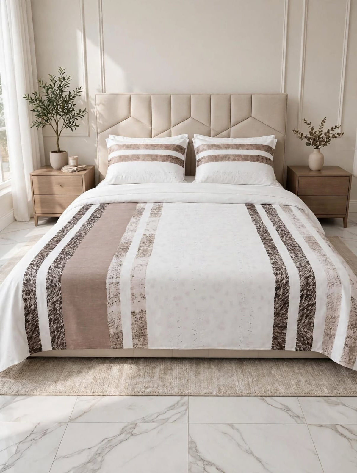 Cotton 3Piece Bed Sheet Set D-002