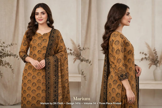 Lawn Printed 3Piece Unstitched D-002