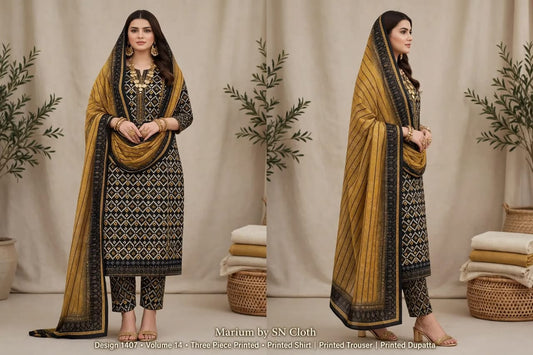 Lawn Printed 3Piece Unstitched D-006