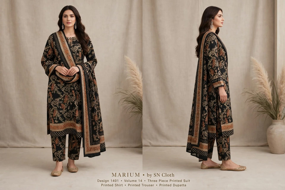Lawn Printed 3Piece Unstitched D-010