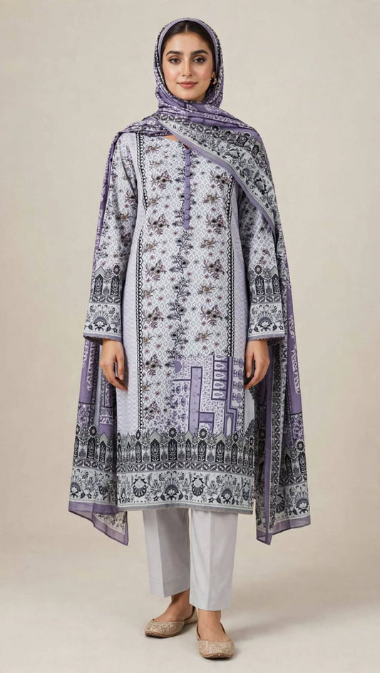 Lawn Mother Collection Printed 3Piece D-003