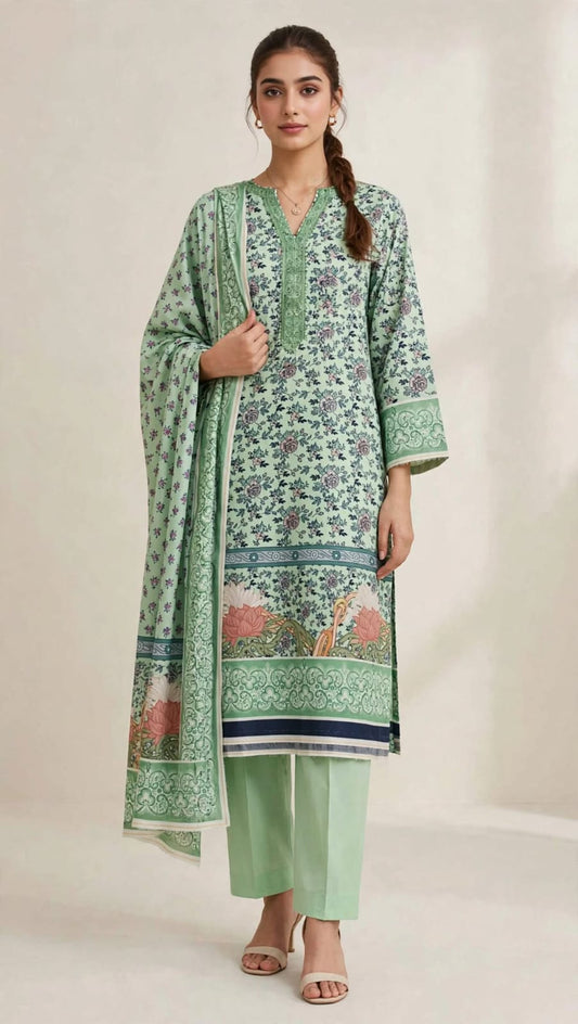 Lawn Mother Collection Printed 3Piece D-006