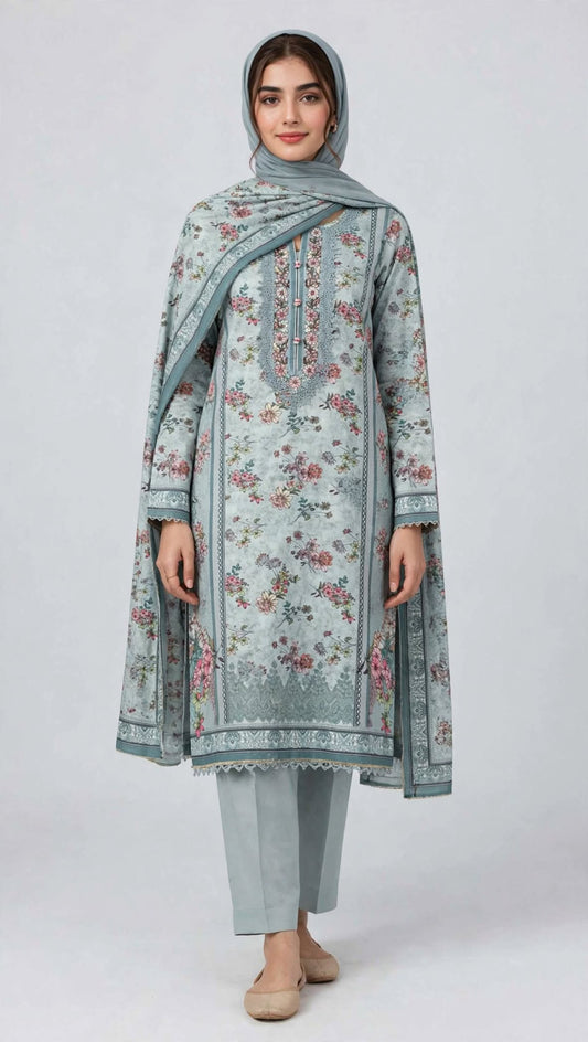 Lawn Mother Collection Printed 3Piece D-007