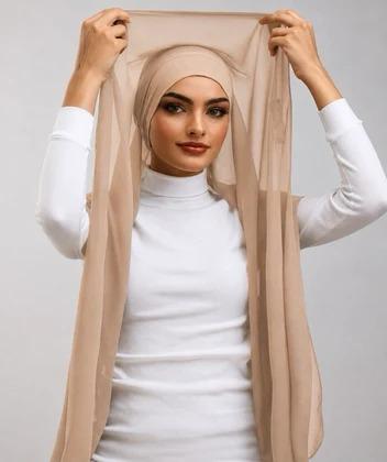 Non-Slip Taj Hijab Nylon Rubber D-009