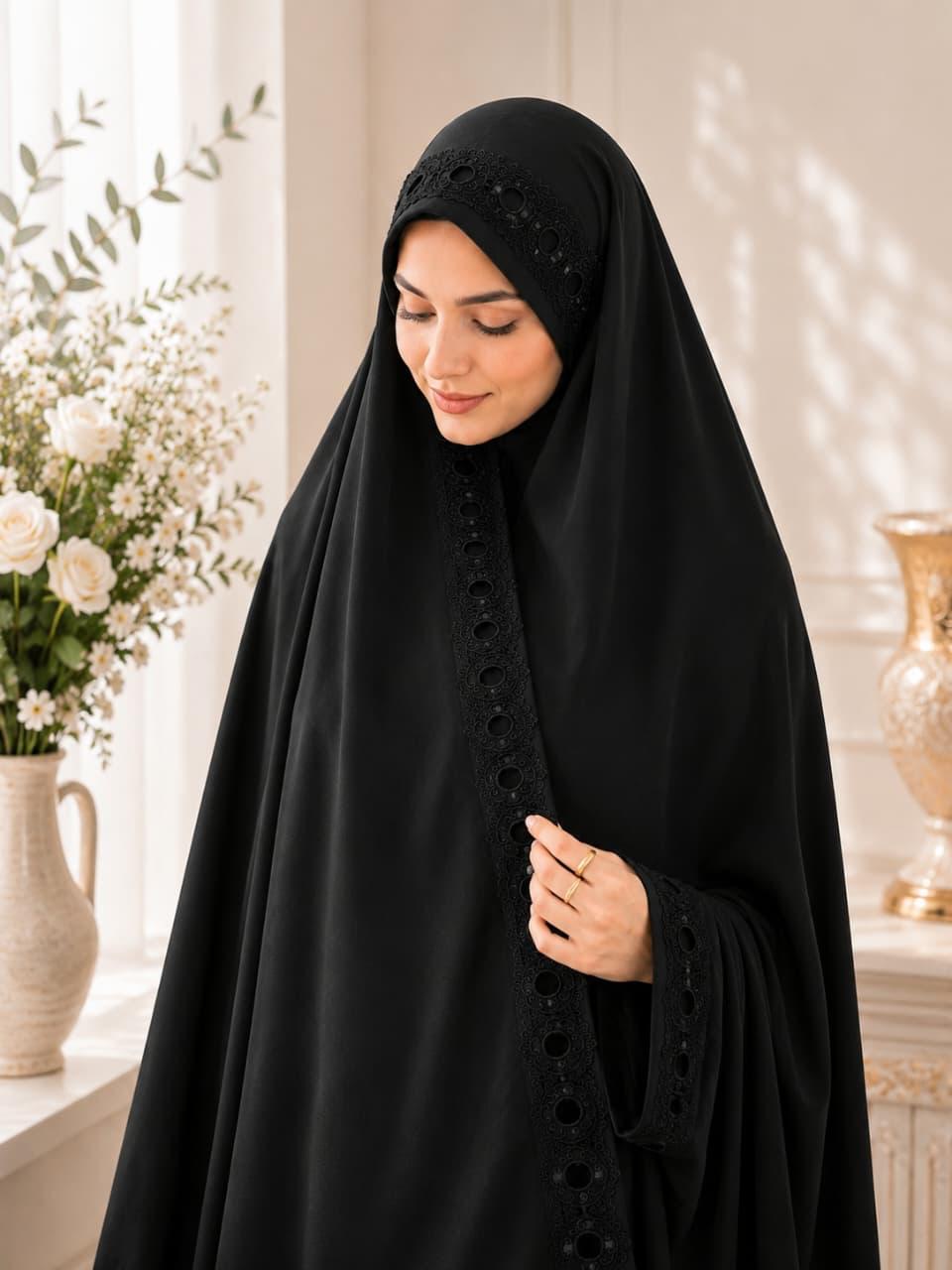 Open Sleeve Irani Abaya D-004