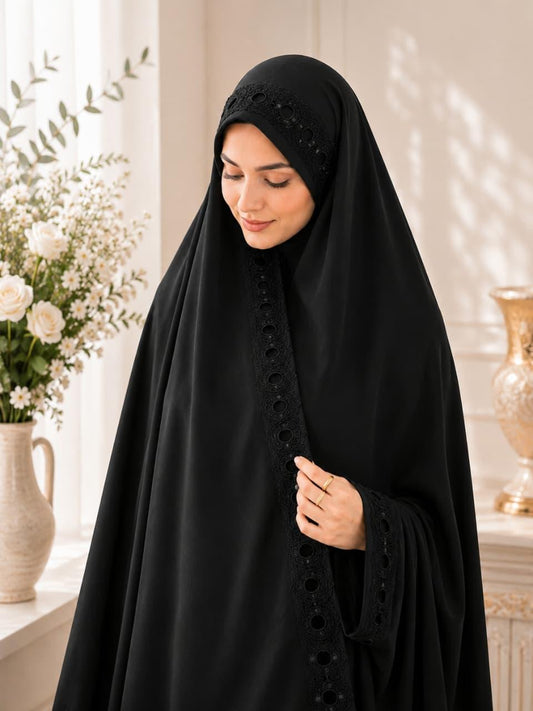 Open Sleeve Irani Abaya D-004